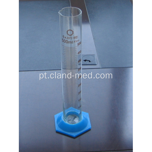 Cilindro de Medição com Base Plástica Hexagonal com Bico Graduado